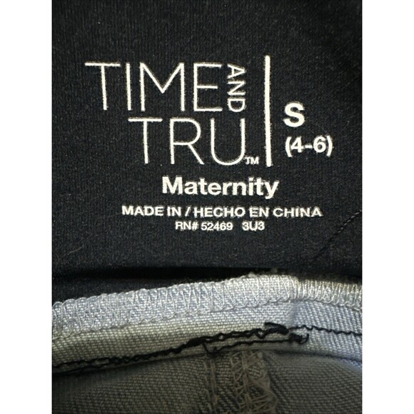 Time and Tru Womens Maternity Comfort Stretch Straight Jeans Size Small 4-6 New - Picture 7 of 9